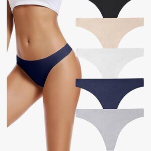 VOENXE Womens Seamless Underwear Breathable Stretch Bikini Panties Size XS